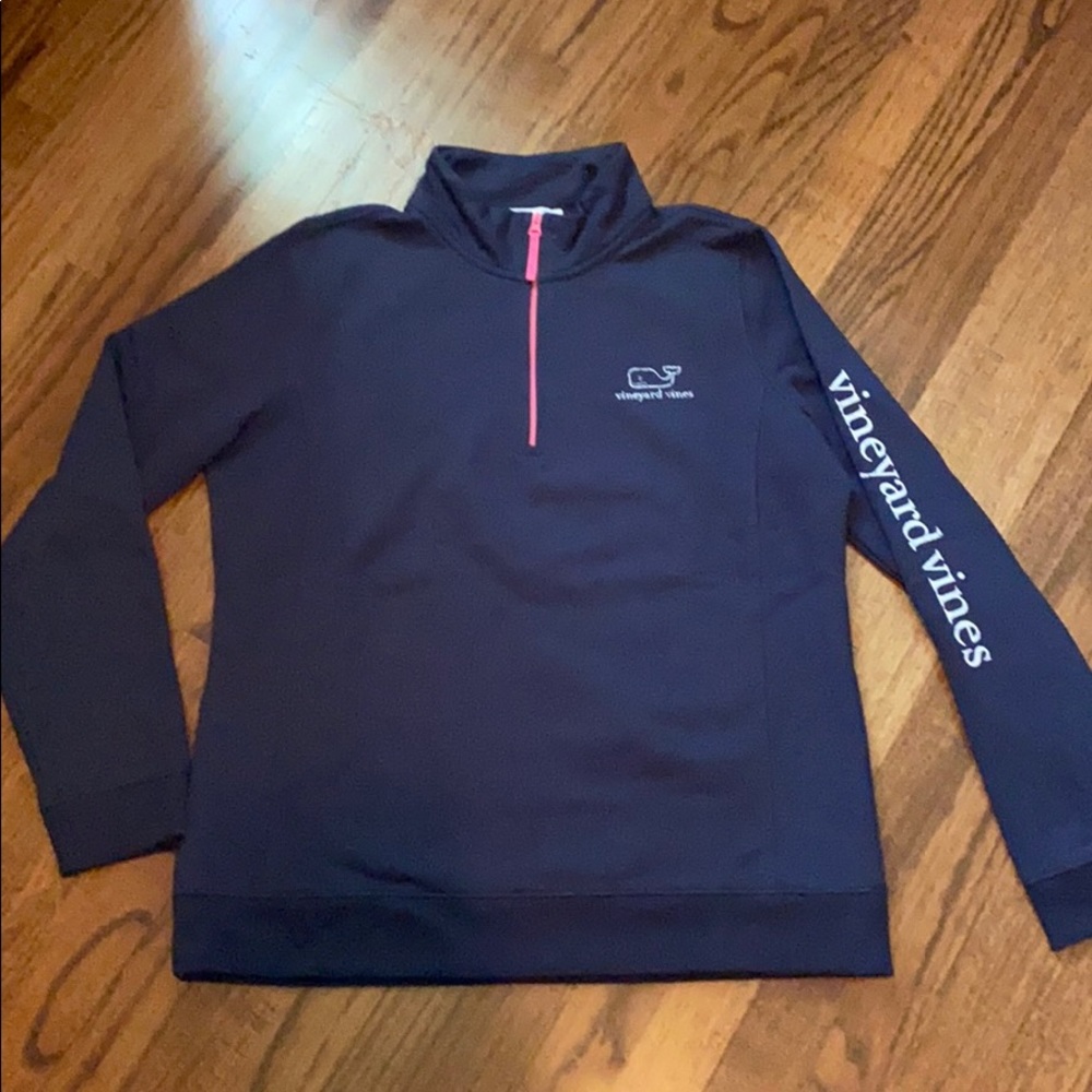 Zip Up Vineyard Vines Crewneck